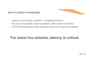 Wowza Ultra-Low Latency Streaming | PDF