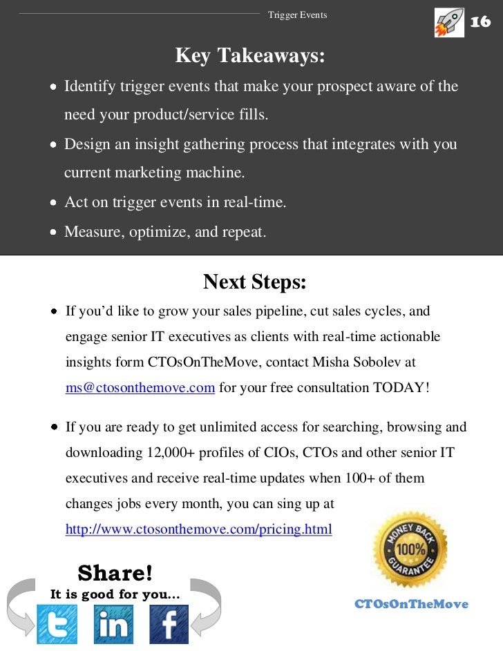 Sales Trigger Events A Comprehensive Guide