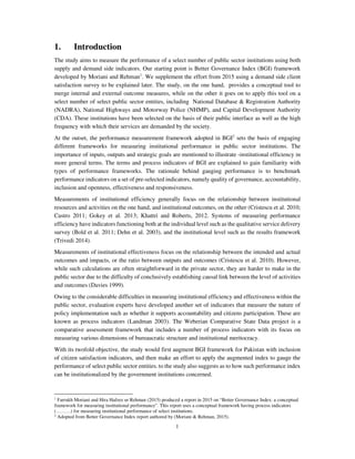 Measuring Institutional Performance: Can governance indices help? | PDF