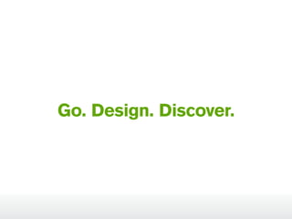 Go. Design. Discover.

 