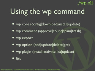 Wp cli | PPT