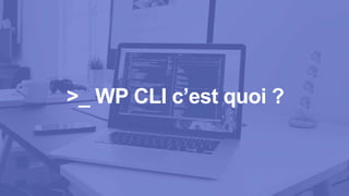 >_ WP CLI c’est quoi ?
 