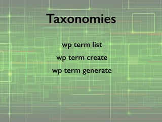 WP-CLI Talk from WordCamp Montreal