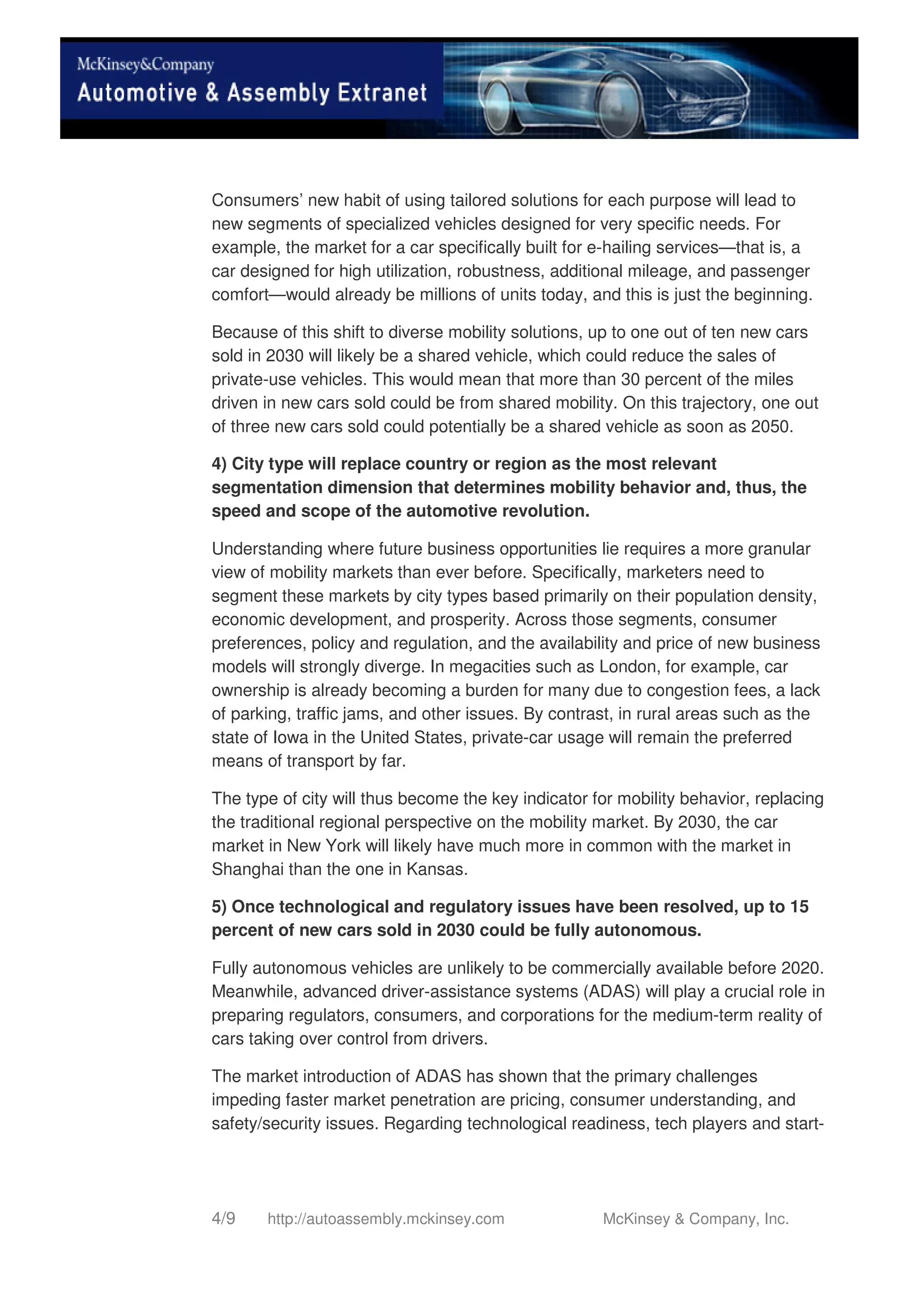 Disruptive Trends That Will Transform The Automotive Industry | PDF