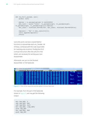 ESET’s guide to deobfuscating and devirtualizing FinFisher | PDF