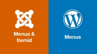 Menus &
Itemid
Menus
 