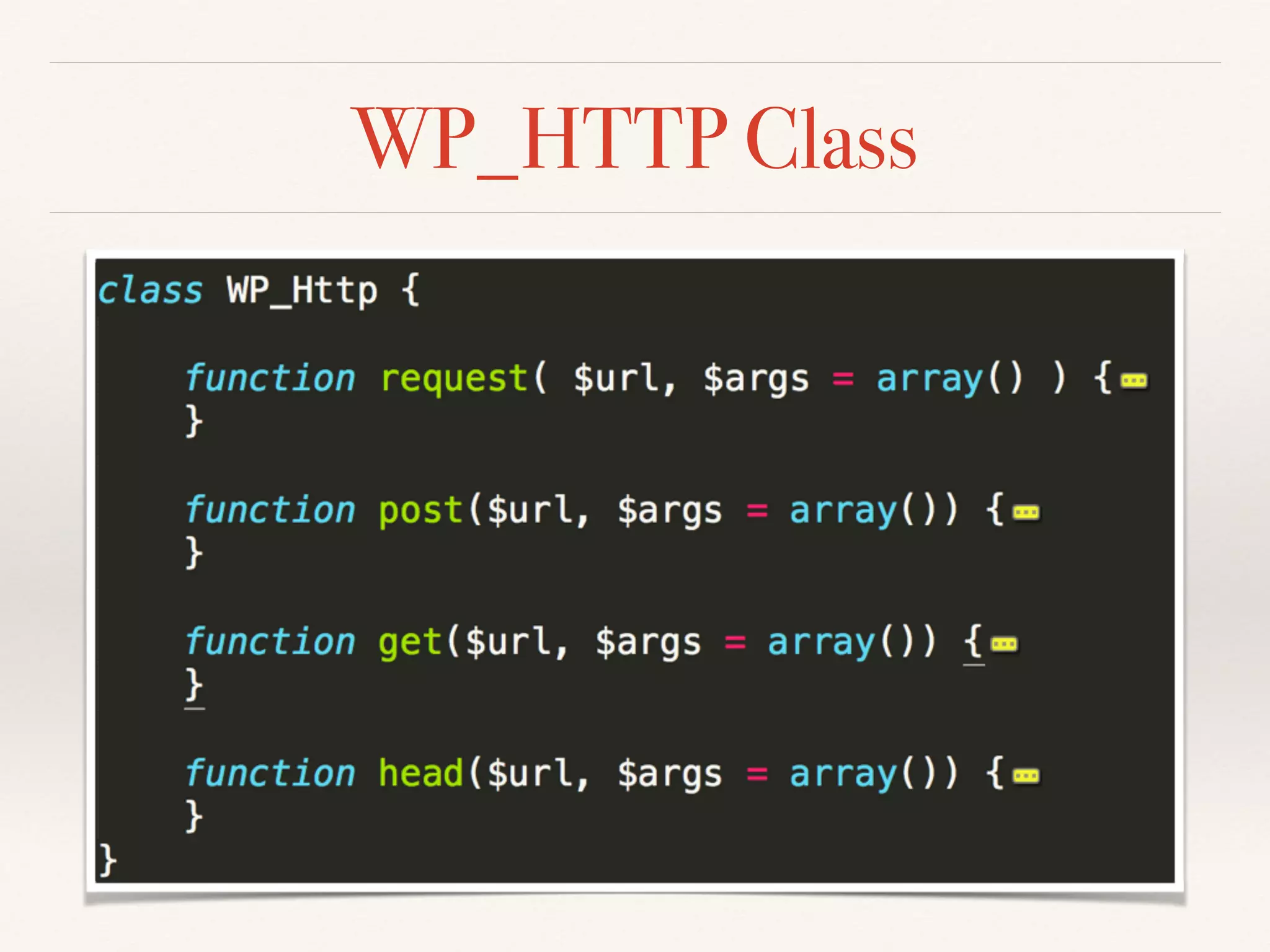 WP_HTTP Class 
 