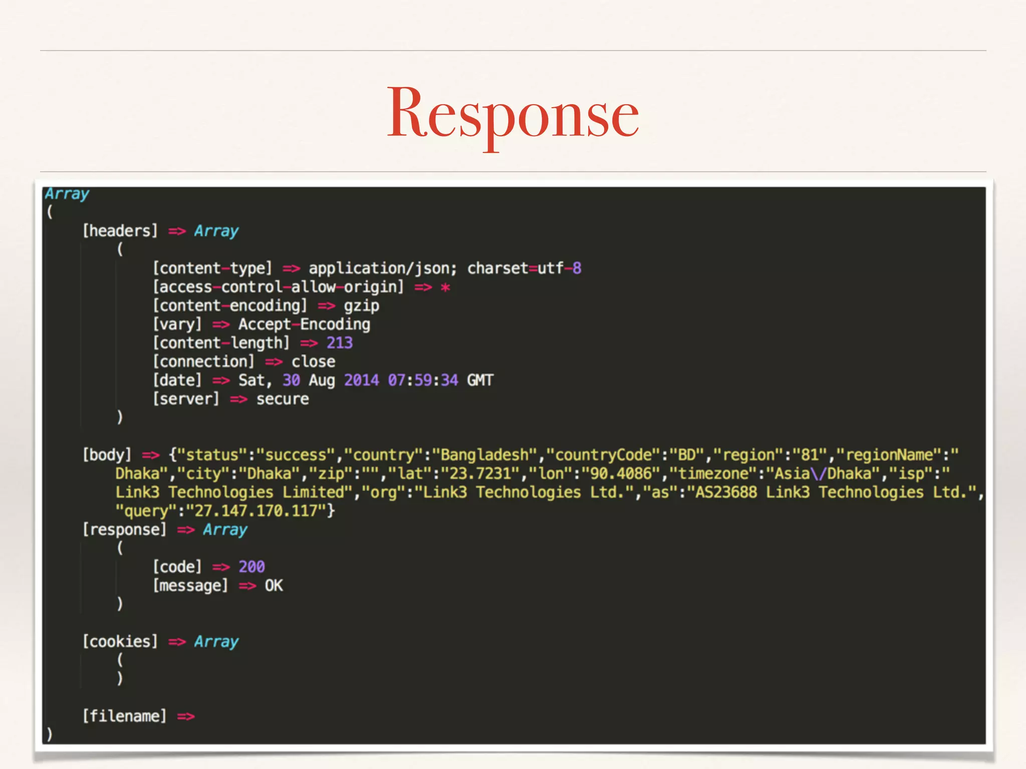 Response 
 