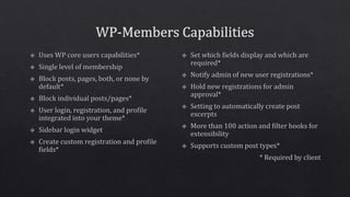 WordPress Membership Plugins: WP-Member