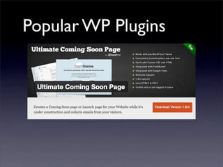 Popular WP Plugins
 