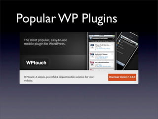 Popular WP Plugins
 
