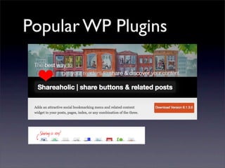 Popular WP Plugins
 