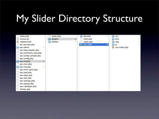 My Slider Directory Structure
 