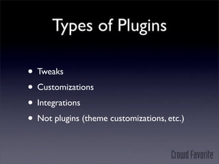 WordPress Plugins (WordCamp Utah)