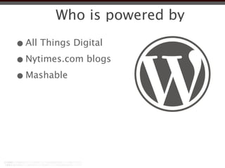Who is powered by

• All Things Digital
• Nytimes.com blogs
• Mashable
 