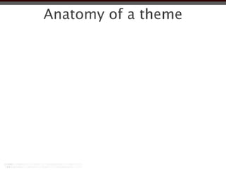 Anatomy of a theme
 