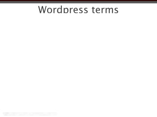 Wordpress terms
 
