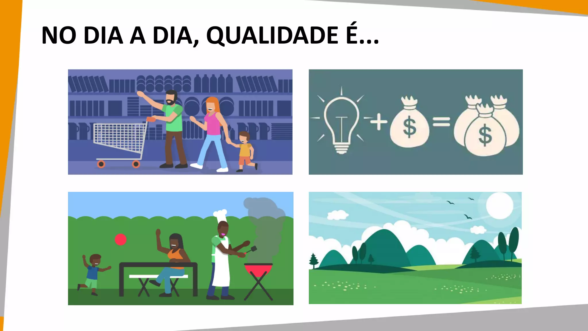 NO DIA A DIA, QUALIDADE É...
 