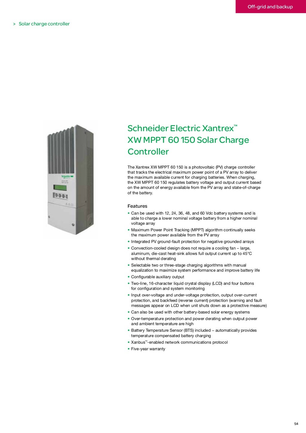 Schneider Electric Renewable Energies Catalog