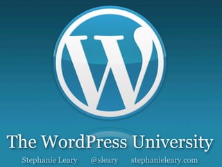 The WordPress University 2012