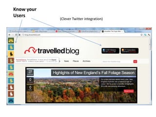 Know your
Users
            (Clever Twitter integration)
 