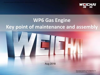 1
WP6 Gas Engine
Key point of maintenance and assembly
Aug 2018
Document Courtesy of Fly Parts Guy Co. - www.FlyPartsGuy.com
Document Courtesy of Fly Parts Guy Co.
www.FlyPartsGuy.com
 