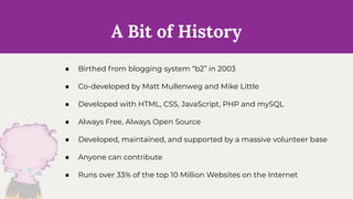 WordPress for Witches : WordPress 100