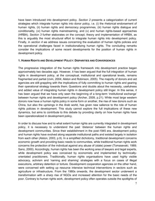 Ngo Human Rights Policy Examples INTEGRATING HUMAN RIGHTS IN DEVELOPMENT POLICY: MAPPING DONOR ...