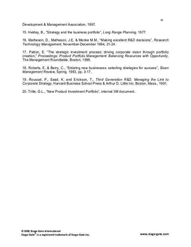 Portfolio Management Fundamental For New Product Success