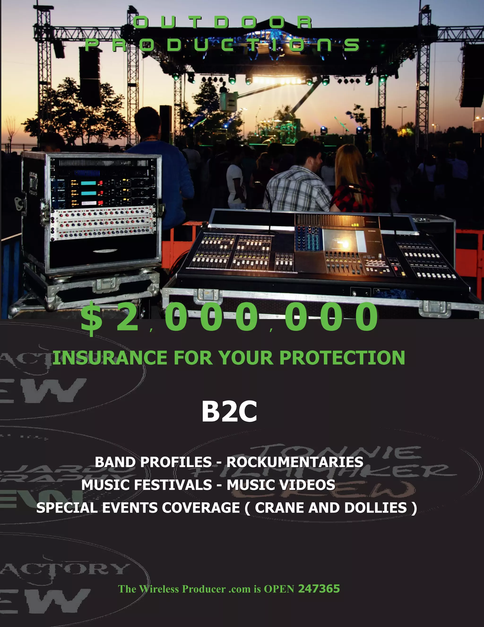 O U T d o o r
p r o d u c t i o n s
 