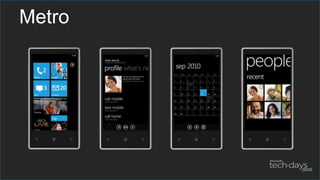 Interacções: Novos Controlos e PainéisToggleControlSwitchWebBrowserPhoneApplicationFramePhoneApplicationPageChoosers & LaunchersApplicationBarDate & Time pickersPivot (and Panorama)Interface de Utilizador