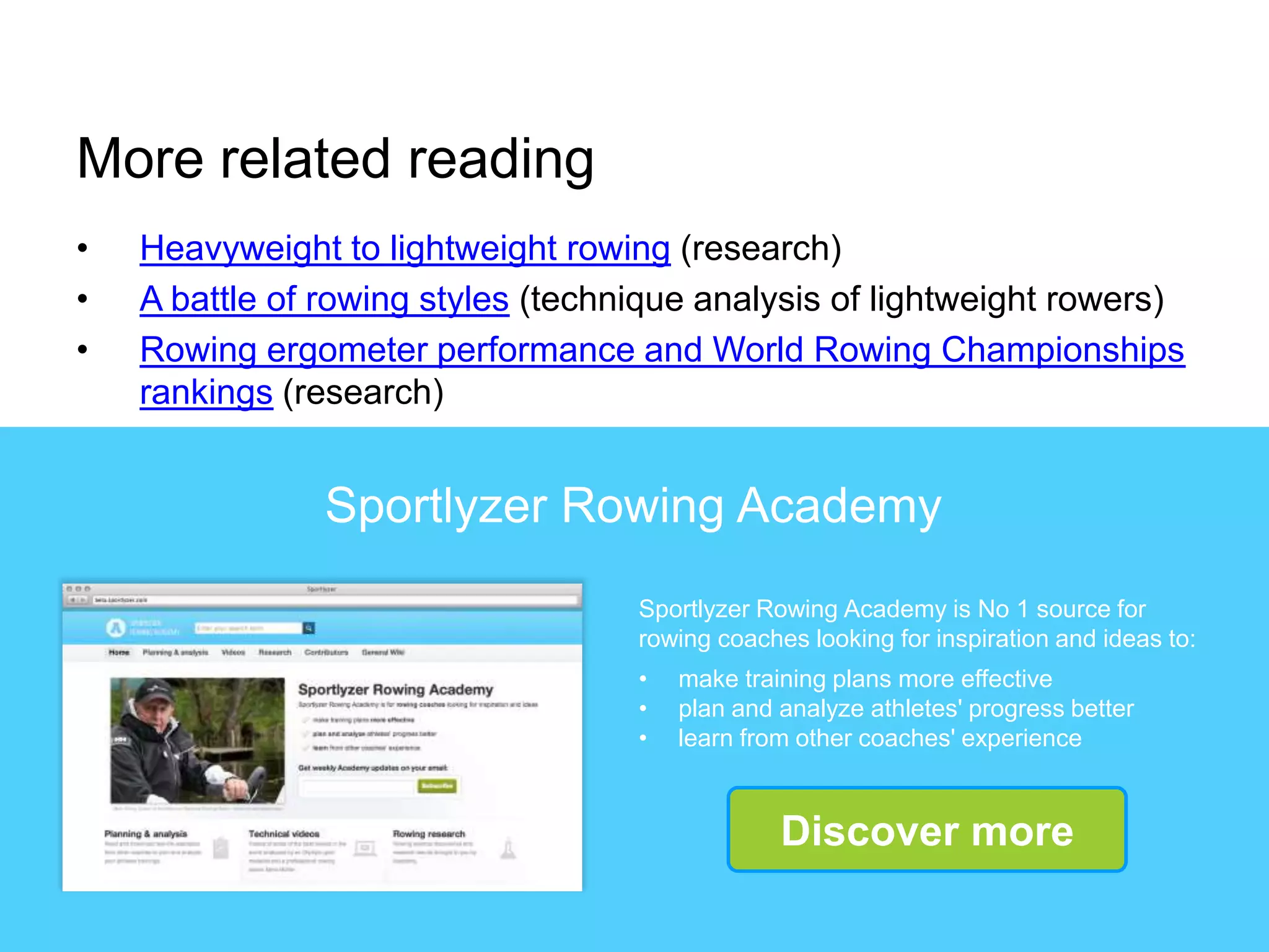 Rower Ranking Systems Body-build of lightweight rowers | PPTX