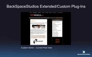 BackSpaceStudios Extended/Custom Plug-Ins Custom Admin – Current Post View 