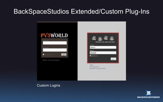 BackSpaceStudios Extended/Custom Plug-Ins Custom Logins 