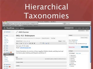 Hierarchical
Taxonomies
 