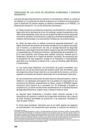 COMER ES UN DERECHO EN AMÉRICA LATINA  Avances legales y políticos a favor del derecho a la alimentación.