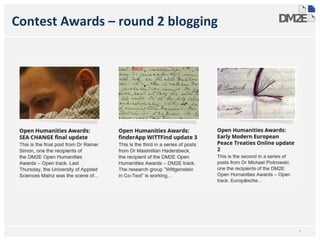 Contest Awards – round 2 blogging
*
 