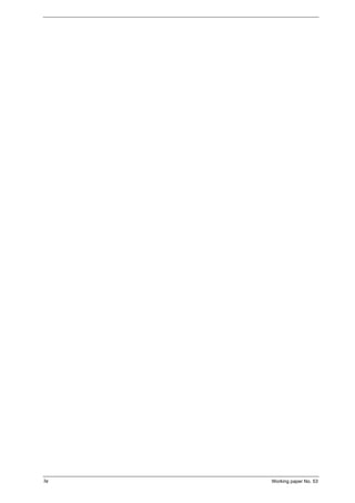 iv Working paper No. 53 
 