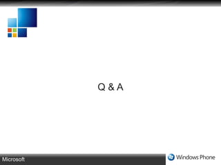 Windows Phone 7 Architecture Overview