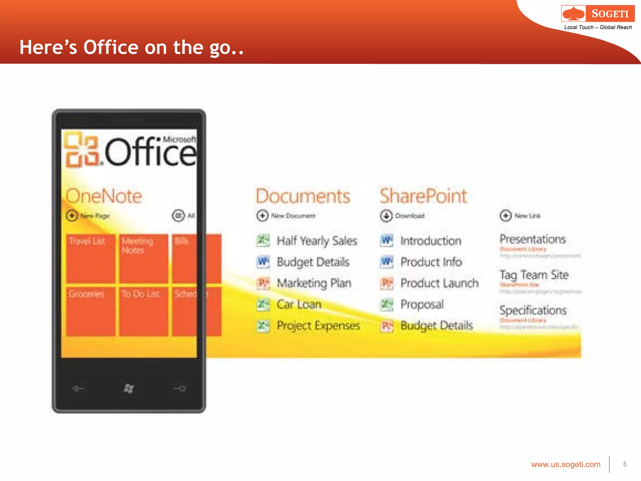 Here ’s Office on the go.. 