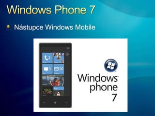 Windows Phone 7<br />Nástupce Windows Mobile<br />