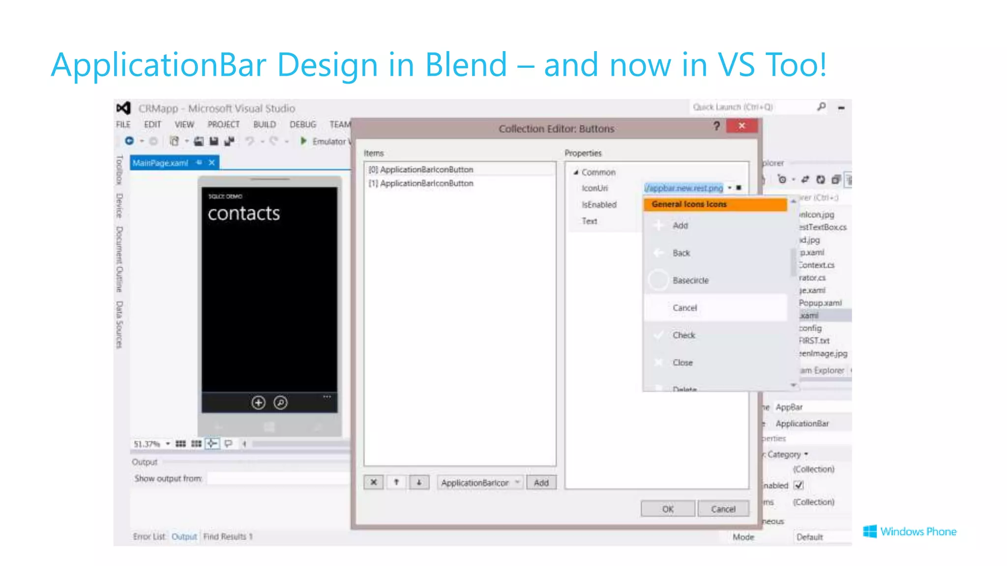 ApplicationBar Design in Blend – and now in VS Too!
 