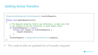 Discard Request Windows Phone 8 - 6 Background Agents | PPTX