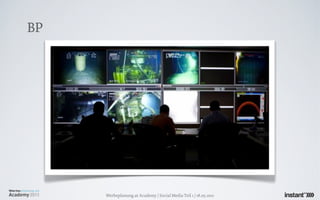 BP




     Werbeplanung.at Academy / Social Media Teil 1 / 18.05.2011
 