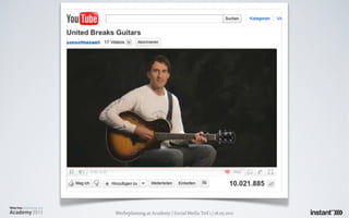 Werbeplanung.at Academy / Social Media Teil 1 / 18.05.2011
 