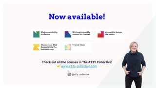 @a11y_collective
Now available!
Check out all the courses in The A11Y Collective!
👉 www.a11y-collective.com
 