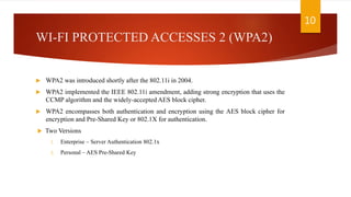 Wpa2 psk security measure | PPTX