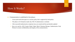 Wpa2 psk security measure | PPTX