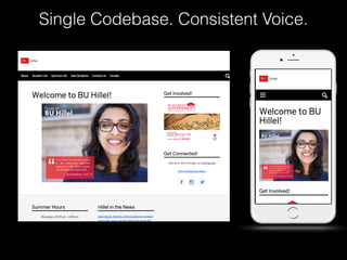 Single Codebase. Consistent Voice.
 
