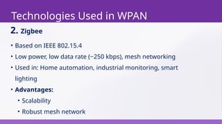 Wpan Computer Science Examples Introduction to WPAN technologies__.pptx